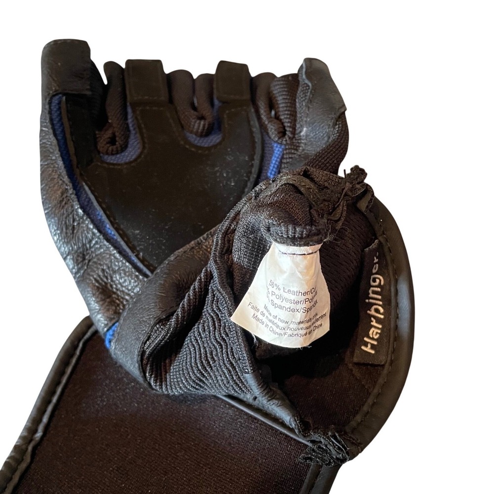 Harbinger Fitness Weight Lifting Gloves with Wrist Support Wrist Wraps Size Lg - Picture 7 of 7